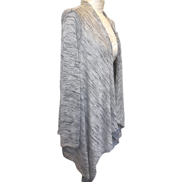 Cardigan Sweater NEW lightweight knit top long sleeve light gray summer - Picture 4 of 7